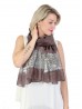 Silver Filigree Fashion Scarf